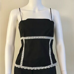 Jean Banic Size L (fits like an M) Black Lace Trim Camisole